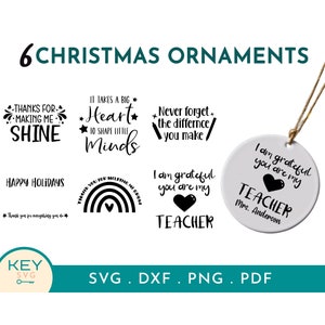 Lehrer Wertschätzung Sublimation Ornament Png, Weihnachtsverzierung Png, Lehrer Regenbogen Png, Lehrer Leben svg, Lehrer Ornament, Erzieher svg