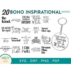 Inspirational Quotes Svg, Affirmation Svg, Be Kind Svg, Acrylic Keychain Svg, Keychain Patterns Svg, Keychain Svg, Keyring Pattern Svg,