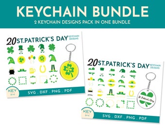 St Patrick's Day Svg, Shamrock Svg, Split St Pattys Day Svg, Lucky Svg, Klaver Svg, Sleutelhanger Patroon Svg, Acryl Sleutelhanger Svg Sjabloon