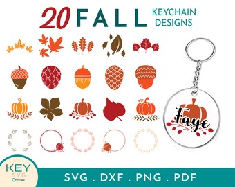 Hello Fall Svg, Autumn Svg, Fall Leaves Svg, Fall Sign Svg, Hello Pumpkin Svg, Thanksgiving Svg, Acrylic Keychain Svg, round keychain svg