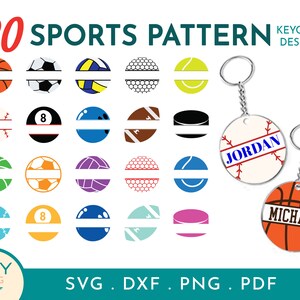 Split Sports Svg, Patrón de llavero Svg, Llavero Svg, Fútbol Svg, Llavero Svg, Patrón redondo Svg, Patrón de círculo Svg, Patrón de llavero