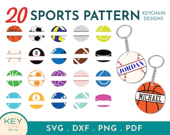 Split Sports Svg, Keychain Pattern Svg, Keychain Svg, Soccer Svg, Keychain Svg, Round Pattern Svg, Circle Pattern Svg, Keyring Pattern