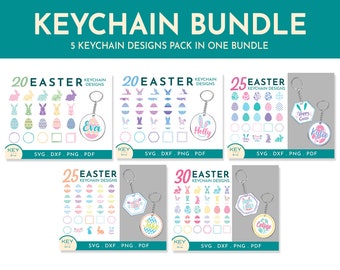 Easter Svg Bundle, Happy Easter Svg, Easter Egg Svg, Easter Bunny Svg,  Easter Clipart, Keychain Svg, Acrylic Keychain Svg, Monogram