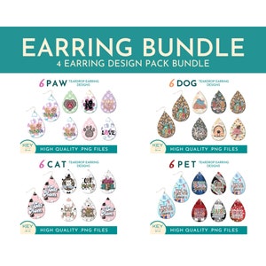 24 Fur Mom Teardrop Sublimation Brinco Png Bundle, Dog Mom Paw Print Png, Cat Lover Sublimation, Fur Mama Brincos Png, Natal Peludo