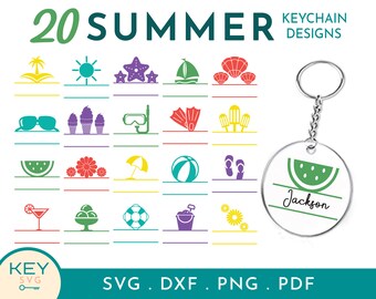 Split Beach Svg, Hello Summer Svg, Vacation Svg, Summer Vacation Svg, Keychain Svg, Summertime Svg, Summer Vibes Svg, Acrylic Keychain Svg