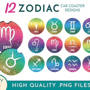Zodíaco Png, Astrologia Png, Zodíaco ClipArt, Horóscopo Png, Zodíaco Sign Png, Car Coaster Png, Drink Coaster Designs, Coffee Coaster Template