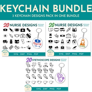 Nurse Bundle Svg, Stethoscope SVG, Split Monogram Svg, Nurse Life Svg, Nursing Svg, Doctor Svg, Keychain Acrylic Svg Png Dfx, Medical Svg