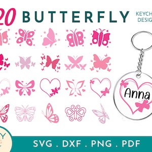 Schmetterlinge, Schmetterlinge, Schmetterlinge, Schmetterlinge Clipart, Schmetterlinge, Cricut, Schlüsselanhänger, Acryl Schlüsselanhänger, rund, Kreis