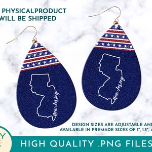 Brinco De Sublimação De Lágrima Do Estado De Nova Jersey Png, Brinco De Lágrima Png, Nova Jersey 4 De Julho Png, Patriot Red White Blue Png
