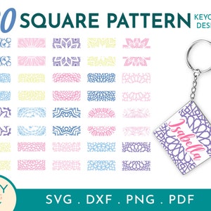 Geteiltes Quadrat-Svg, Mandala-Svg, Acryl-Schlüsselbund-Svg, Schlüsselbund-Svg-Dxf-Png, Schlüsselring-Muster-Svg, Schlüsselbundvorlage, Meditation-Svg, Mandala