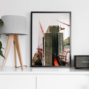 San Francisco Golden Gate Bridge Extra Large Canvas Industrial Office Decor Urban Photography Print