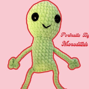 Adorable Handmade Crochet Alien Plush Soft Amigurumi Alien Toy Perfect Unique Gift for Sci-Fi and Alien Lovers