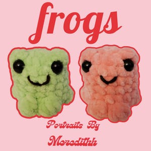 Crochet Mini Frog Plush Handmade Pocket Companion