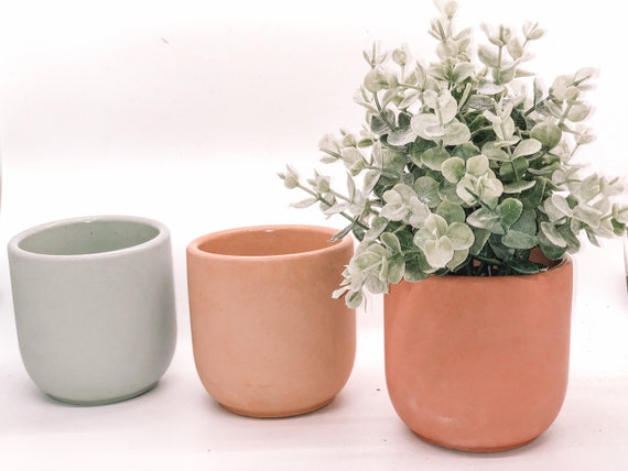 Concrete Pot Planter | Boho| Desert| Minimalist| Matte| Aesthetic| Candle Mold Vessel| Abstract| Gifts for Her| Home Decor| Holiday Gift|