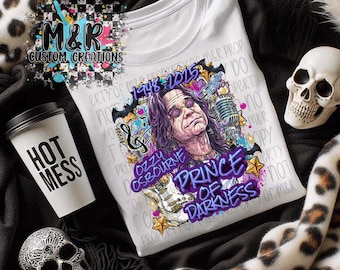 Prince of Darkness Ozzy DTF transfer