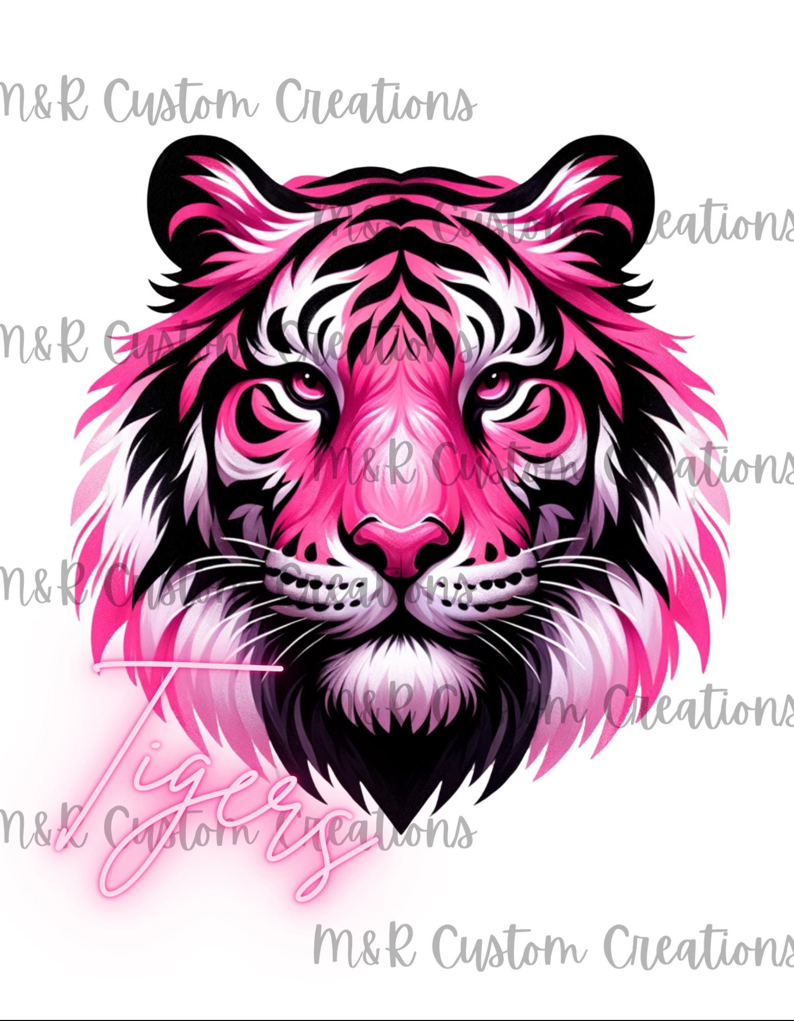 Pink Tiger Mascots Png - Etsy