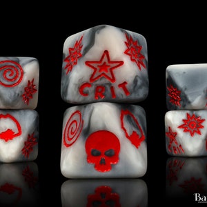 Premium Winter Sergeant, D8 Dice Set
