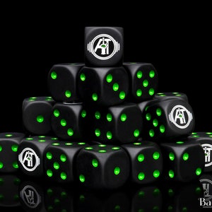 Official Auspex Tactics, Black, Dice