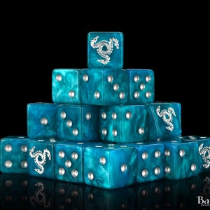 Premium Hydra Dice | Resin Wargaming Dice | 16mm or 12mm