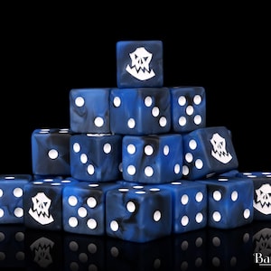 Lucky Blue Orc Dice