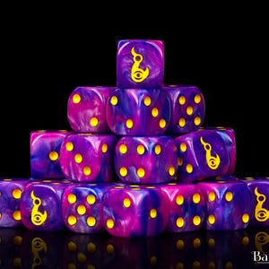 Premium Eternal Flame Dice | Resin Wargaming Dice | 16mm or 12mm