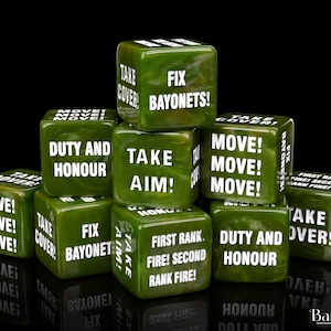 Guard Order Dice Set | Premium Resin Tokens for Wargames