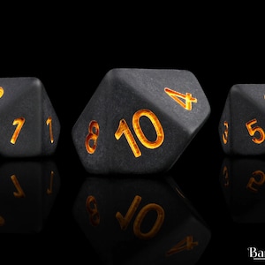 Dados de resina para juegos de guerra / Juego de 5 dados D10 en varios colores
