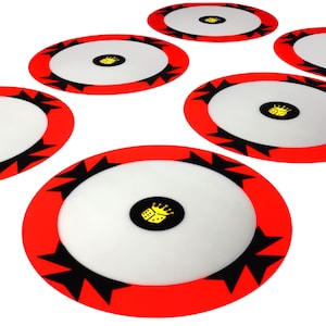 Set of 6 Objective Markers - Compatible with Tabletop Game Systems
