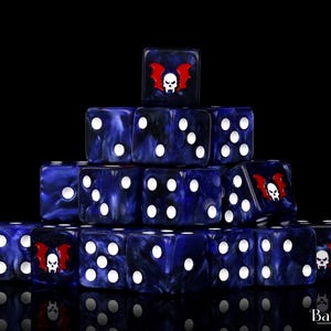 Premium Claws of Midnight Dice | Resin Wargaming Dice | 16mm or 12mm