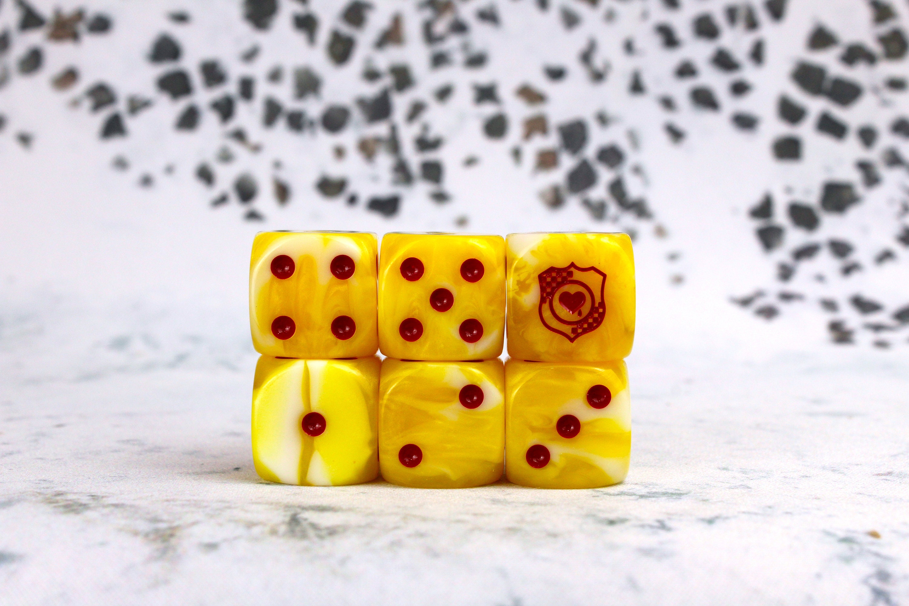 Premium Bleeding Heart Dice Etsy UK