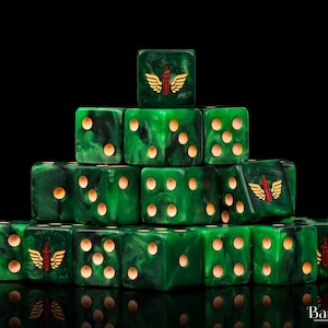 Premium Angels of Death Dice | Resin Wargaming Dice | 16mm or 12mm