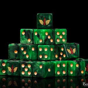 thumbnail image 2 of Angels Of Death Resin Dice - 25-Pack 16mm Wargaming Dice For Sci-Fi Games 2 of 11