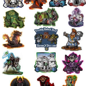 Premium Vinyl Stickers - Baron Of Dice