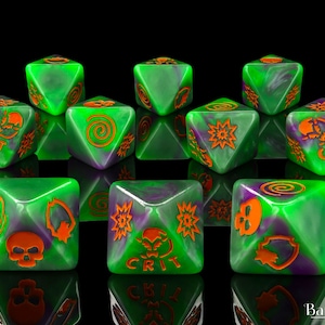 Premium Goblin King D8 Dice Set