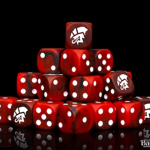 Premium Savage Alien Dice | Resin Wargaming Dice | 16mm or 12mm