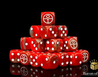 Premium Universal Peace, Red, Dice