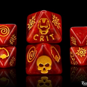 Premium Armored Suit, D8 Dice Set