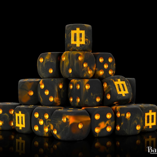 Premium Lava Rune Dice