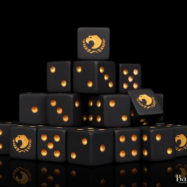 Premium Golden Eagle Dice