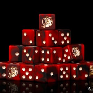Premium Red Bluff Grim Reaper Dice