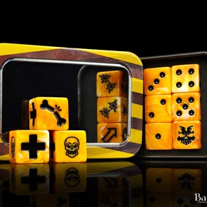 Premium Under Hive, Tiger Stripe, Dice Set