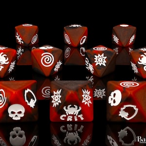 Premium Electric Spider D8 Dice Set