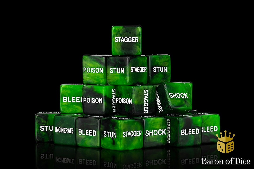 Premium MCP Status Effect, Dice Set Etsy