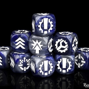 Compatibel met BFG, Battlefleet Gothic Game System, Imperial, Order Dice