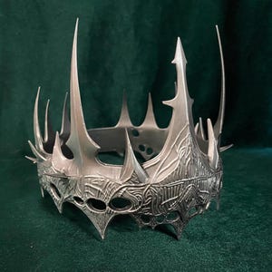 Dark Fantasy Crown | Original Hand-Sculpted Design | 3D Printed SLA Resin Headpiece | Handmade Costume Prop