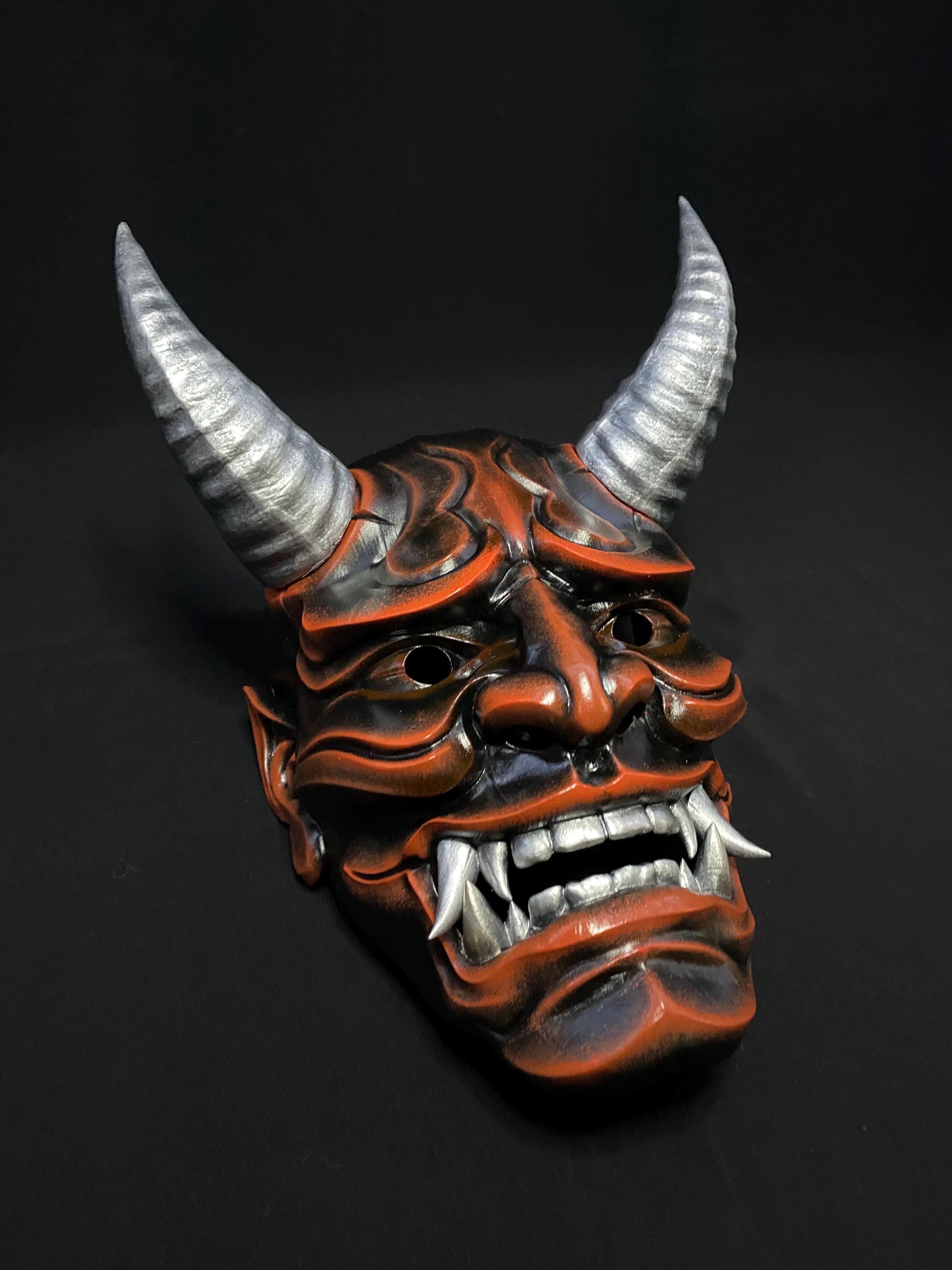 Oni Mask! Japanese Demon Mask! Ghost Samurai! Wrath of Hannya! - Etsy