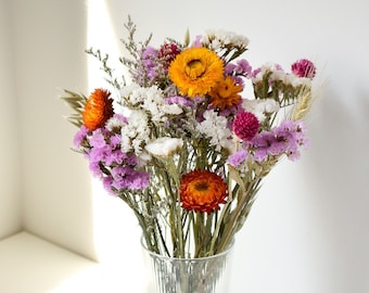 Champs d'été - Bouquet/arrangement de fleurs séchées - Décoration d'intérieur - Centres de table de mariage