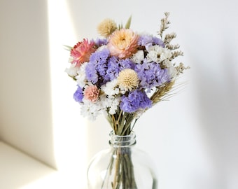 Amour d'été - Petit bouquet/arrangement de fleurs séchées - Décoration d'intérieur - Centres de table de mariage