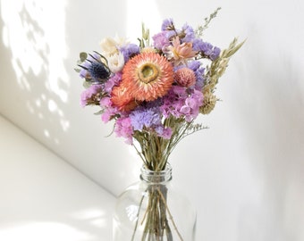 Prairie de fleurs sauvages - Petit bouquet/arrangement de fleurs séchées - Décoration d'intérieur - Centres de table de mariage