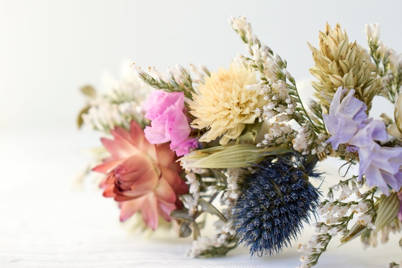 blue wrist corsage